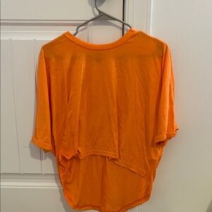 SHEIN Vibrant Orange Short Sleeve Tee
